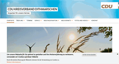Desktop Screenshot of cdu-dithmarschen.de